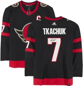 Brady Tkachuk Ottawa Senators Signed Black Authentic Jersey - Picture 1 of 5