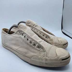 Converse Jack Purcell Mens Size 11 Triple White Sneaker Shoes Casual 129457C - Picture 1 of 13