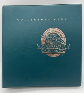 1995-2007 Anheuser-Busch Collector Club Binder Green Cover First Draft Books + - Picture 1 of 11