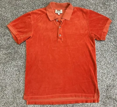 Camisa Polo Vintage Juicy Couture Mujer Terciopelo Naranja Y2K Talla L EE. UU. Foto 1 de 4