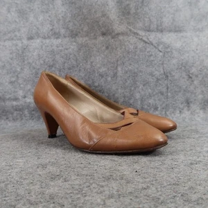 Zapatos de salón vintage para mujer 36,5 G Zuin de cuero hechos en Italia clásicos marrones - Imagen 1 de 15