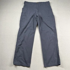Carhartt Scrub Bottoms Mens 35x32 Tall Rip Stop Cargo Gray C54108T Pants - Picture 1 of 11