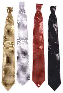 Costume Jumbo Sequin Long Tie, 29.5" Long - Picture 1 of 1