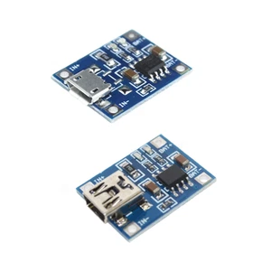 TP4056 Mini Micro USB Lithium LiPo Akku Batterie Ladegerät Lademodul 4,2V 1A - Bild 1 von 5