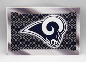 NFL Football LOS ANGELES RAMS Metal License Plate Style Vending Machine Sticker - Picture 1 of 1