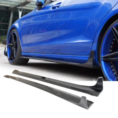 Extensión de faldón lateral de carbono real para Mercedes Benz W218 CLS400 550 CLS63 2012-18 Foto 1 de 4