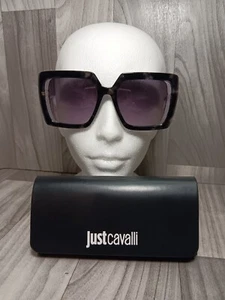 Just Cavalli Unisex Eckig/Rechteck Glänzend Grau Havanna Mode Designer Brille - Bild 1 von 24