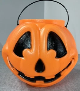 Allgemeine Schaumstoff-Blasform Jack-O-Lantern Kürbis Süßigkeiten Eimer Eimer Vintage Made in USA - Bild 1 von 11