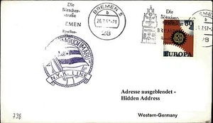 JAPAN Schiff Schiffspost Nippon NYK Line ab BREMEN 1967 Seepost Shipletter Ship - Bild 1 von 1