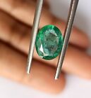 100% Natural Emerald 9 x 7 mm Faceted Oval Cut Untreated Loose Gemstone 1.85 Ct