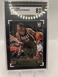 2013-14 Panini Giannis Antetokounmpo Rookie #194 SGC 8 Rare