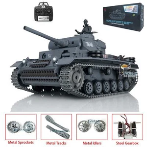 Henglong 1/16 7.0 German Panzer III L RTR RC Tank 3848 Model with Metal Tracks - Picture 1 of 11