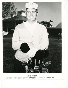 Ernie Vossler Golfer Wilson Advisory Staff Card 8x10