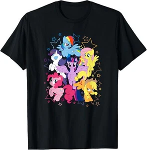 My Little Pony: Friendship Is Magic Starry Group Shot T-Shirt Small, Black - Picture 1 of 2