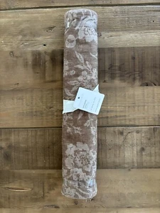 Pottery Barn Brianna Floral Organic Cotton Table Runner, Brown, 18'' x 108'' - Picture 1 of 9