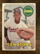 Paul Casanova 1969 Topps Baseball EX or Better #449