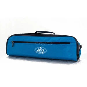 **GREAT GIFT**C Flute Case COVER w Side Pocket/Strap. Bright Blue CLEARANCE - Picture 1 of 2
