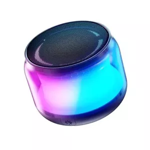 Portable Bluetooth Speakers with Colorful Lights, Loud Sound, Small black - Picture 1 of 7