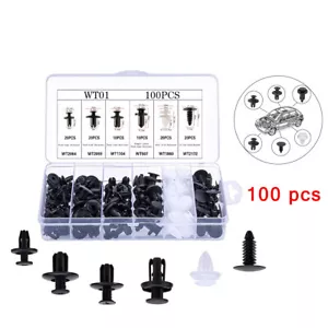 100 teiliges Auto KFZ Spreiznieten Sortiment Innen Autotür Befestigung Clips Kit - Bild 1 von 15