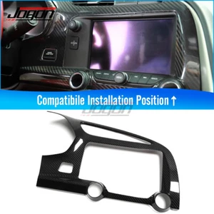 Carbon AC Air Vent GPS Panel Trim Cover For C7 Corvette Z51 ZR1 Z06 2014 2015-19 - Picture 1 of 9
