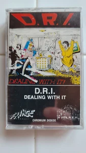 D.R.I. DEALING WITH IT CASSETTE TAPE Fringe Product Death Records 1986 - Picture 1 of 5