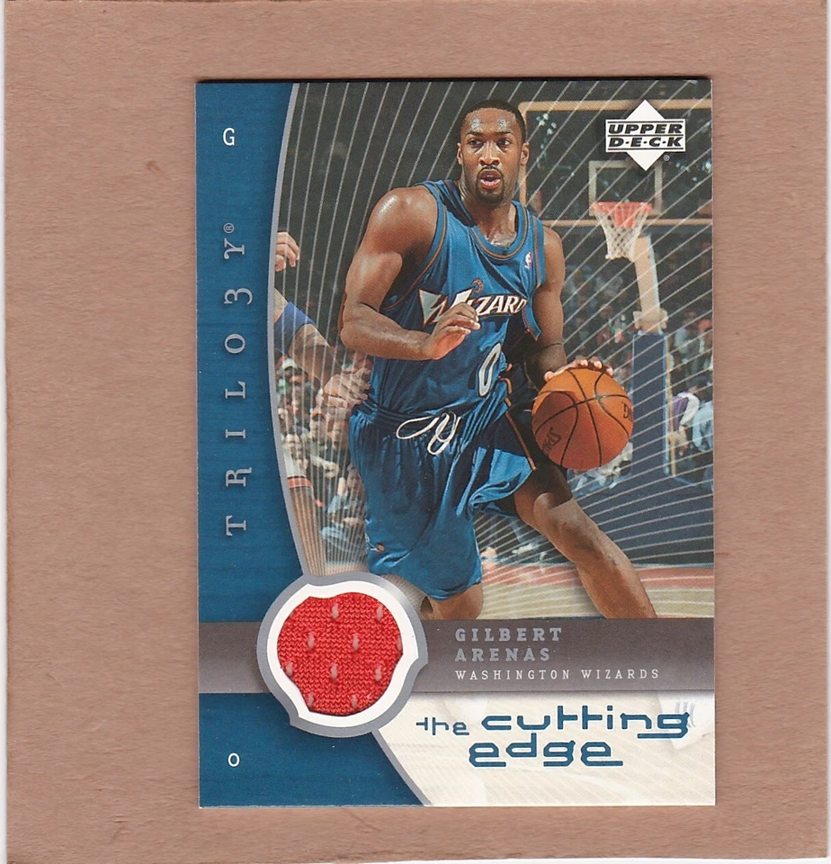 2005-06 Upper Deck Trilogy The Cutting Edge Jersey Gilbert Arenas #CE-GA NM-MT - Image 1 of 2