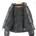 Guess Coat UK Small  Los Angeles Puffer Quilted Hooded Bubble Jacket Black Men 