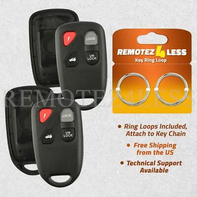 2 for 2001 2002 2003 2004 2005 Mazda Miata Remote Shell Case Car Key Fob Cover Foto 1 de 4