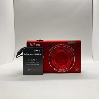 [Excellent] Nikon Coolpix S6200 Digital Camera 16MP W/Battery Used Japan - Image 1 of 4