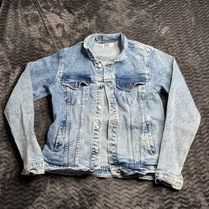 Wellenlange Jeansjacke Gr. L - Bild 1 von 6