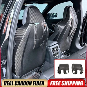 For BMW G80 G82 G83 M3 M4 2021-25 DRY CARBON FIBER Backrest Seat Back Cover Trim - Picture 1 of 15