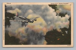 Boeing B-17 Flying Fortress Official Photograph Army Air Corps Vintage Postcard - Picture 1 of 2