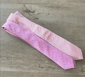 Juego de corbatas ajustadas rosa y púrpura de Ties.com, juego de dos, seda y algodón - Imagen 1 de 6