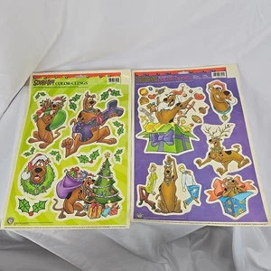 Decoraciones de ventana de Navidad vintage Scooby Doo color estático - Imagen 1 de 7