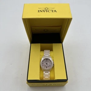 Invicta Scratch-Resistant Solid Ceramic Women Watch Mother Pearl Dial 47317 READ - Picture 1 of 13