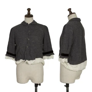 tricot COMME des GARCONS Washed Tape Design Layered Shirt Size S-M(K-155250) - Picture 1 of 12