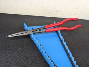 #bl931 Snap-on Tools 915CP Needle Nose Pliers Long Reach Red Grip - Picture 1 of 21