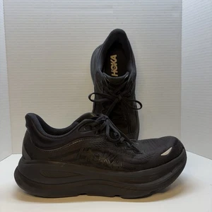 Hoka One One Herren Bondi 9 1162014 BBLC Schwarz Laufschuhe Turnschuhe Größe 12DWeit - Bild 1 von 9