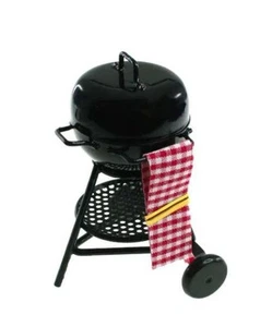 Parrilla de barbacoa de metal negro jardín de hadas miniatura para casa de muñecas - Compra 3 ahorra $5 - Imagen 1 de 2