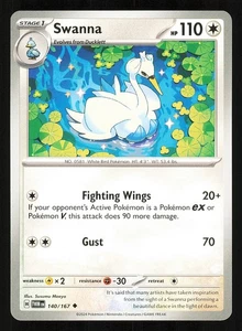Swanna 140/167 Regular Near Mint Pokemon TCG Twilight Maquerade TWM - Picture 1 of 1
