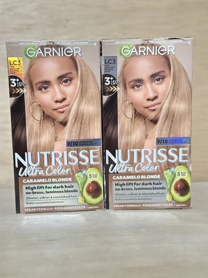 Crema de color de cabello permanente 2-Garnier Nutrisse ultra nutritiva audaz LC3 rubio Foto 1 de 4