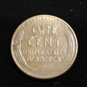 1957-D US United States Cent Penny FULL DIE CRACK REVERSE Error Coin - Bild 1 von 3