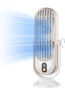 Tower Fan, Portable Desk Fan with 5-Speed Options, Dual Air Circulation - Picture 1 of 3