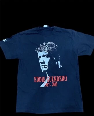 Редкая винтажная футболка WWE Eddie Guerrero 1967-2005 Tribute Memorial L - Изображение 1 из 4