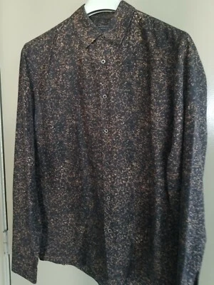 Camisa Prada Patrón Negro/Dorado Talla 43EU/17US 50% de descuento al por menor Foto 1 de 3