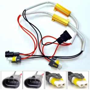 Wire LED Resistor Canceler Error Decoder 9005 HB3 Headlight DRL Daytime flicker - Picture 1 of 9