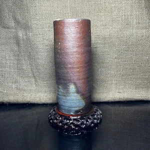 Vaso vintage in ceramica giapponese, Bizen Ware, bellissimi colori, dimensioni 8,5 pollici - Foto 1 di 11