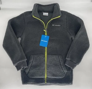 NWT Columbia Rugged Ridge II Sherpa Full Zip Gray & Green Jacket Size Youth M - Picture 1 of 7
