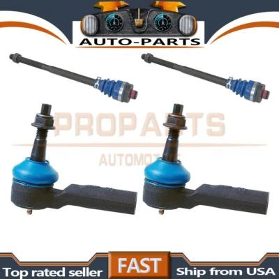 4PCS Front Steering Tie Rod End for 2011 2012-2019 Chevrolet Silverado 2500 HD - Image 1 of 4