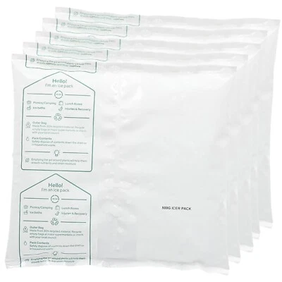 Reusable Ice Gel Pack Multipurpose Ice Cold Pack Sport Injury Picnic Food Cooler - Image 1 of 4